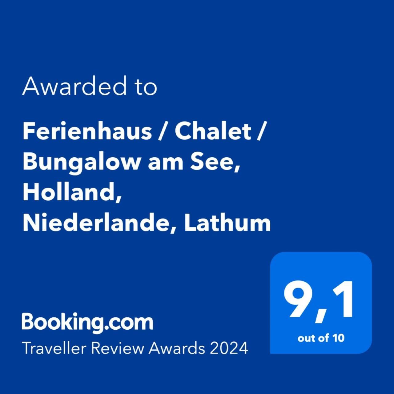 Ferienhaus / Chalet / Bungalow Am See, Holland, Niederlande, Lathum מראה חיצוני תמונה